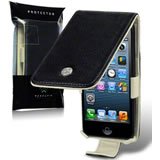 Original Apple iPhone 5/5S Genuine Leather Flip Case - Premium Black Protective Cover with Card Slots | Perfect for Business Professionals & Daily Use