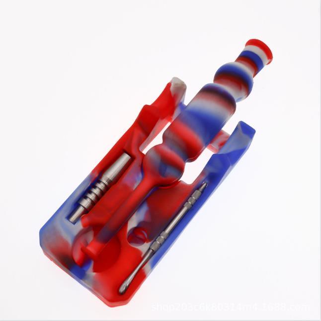 Premium Silicone Nectar Collector Kit - Durable Stainless Steel Dab Rig | Portable & Lightweight Design for Concentrate Enthusiasts | Perfect for Home Use, Travel & Outdoor Dabbing Sessions