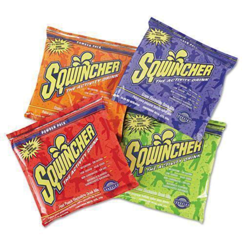 Sqwincher 016044As Powder Pack Concentrated Activity Drink Assorted Flavors 23.83 Oz (32 Packets/Carton) - Perfect for Sports, Gym & Outdoor Hydration