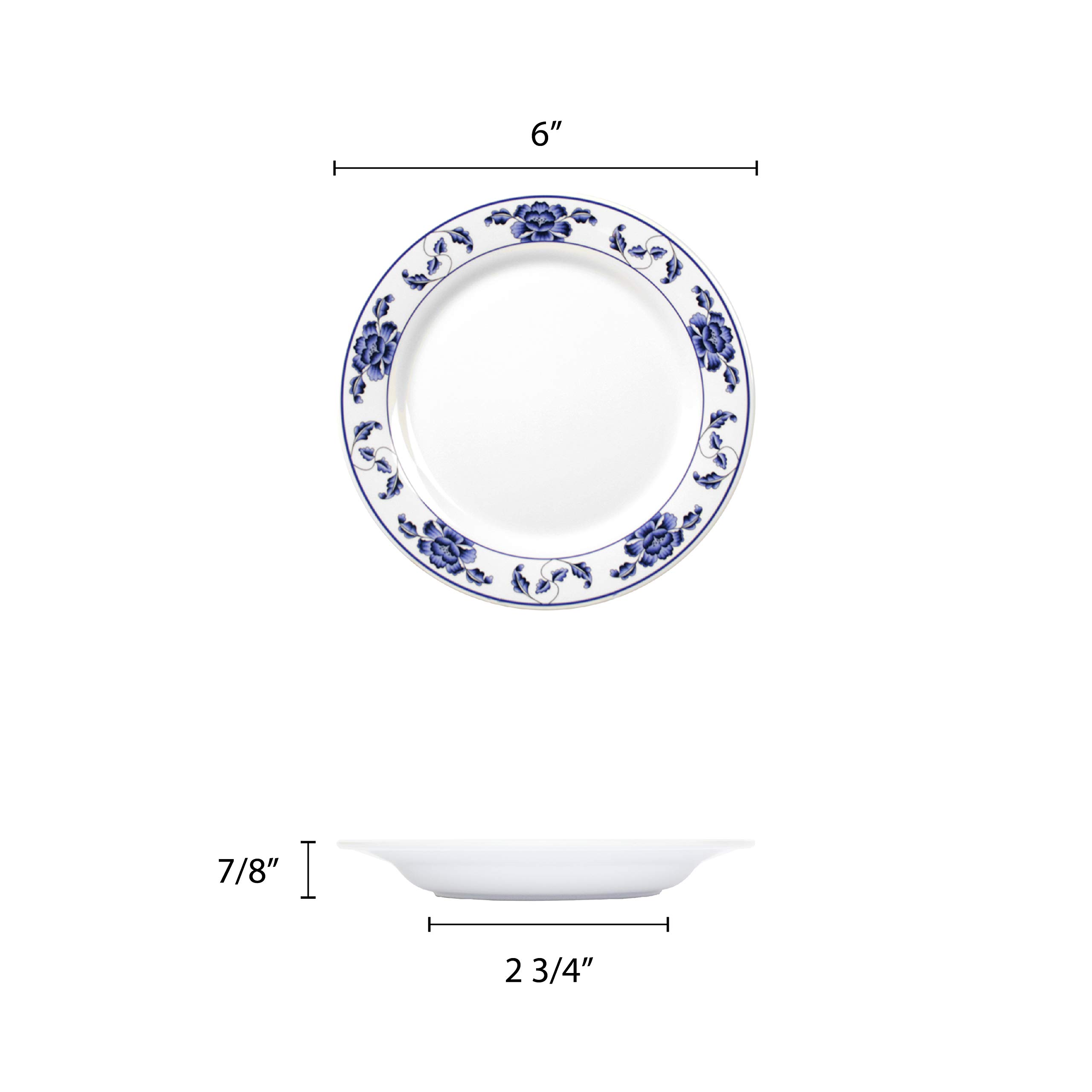 Thunder Group Lotus Melamine Dinnerware Set - 3 oz, 6