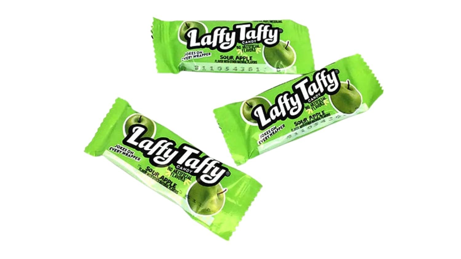 Laffy Taffy Bulk Candy - 1 LB Assorted Flavors (Cherry, Banana, Sour Apple) - Chewy Taffy Candy for Parties, Piñatas, Halloween, Easter & Office Treats - Bulk Candy for Kids & Adults
