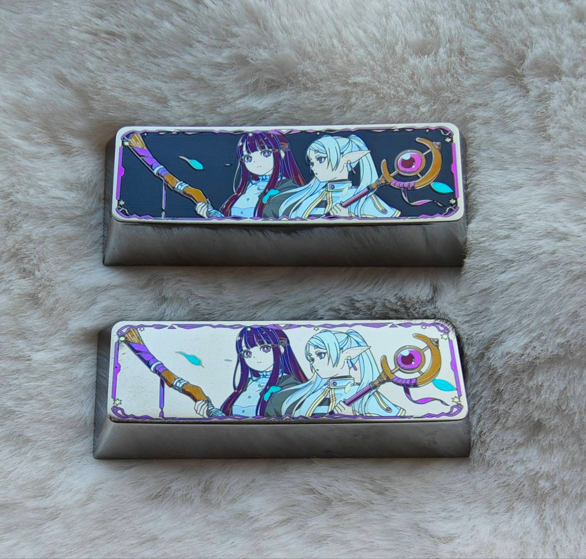 Frieren: Beyond Journey's End 2.75U Right Shift Titanium Alloy Colored Keycaps - Custom Mechanical Keyboard Keycaps for Gaming & Typing (Anime Themed Keyboard Accessories)