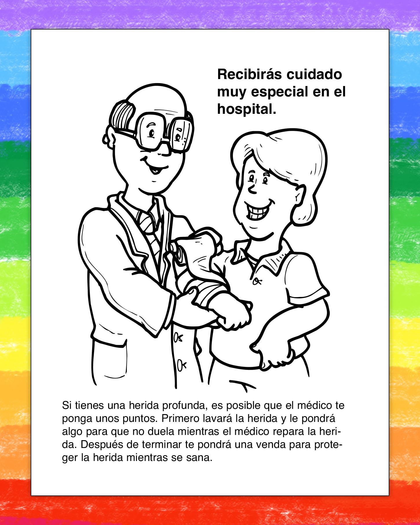 ZOCO Spanish Hospital Care Custom Coloring Books for Kids - 250 Bulk Pack (No Crayons) | Fun Activities, Puzzles & Games for Children | Perfect for Hospitals, Schools & Birthday Parties