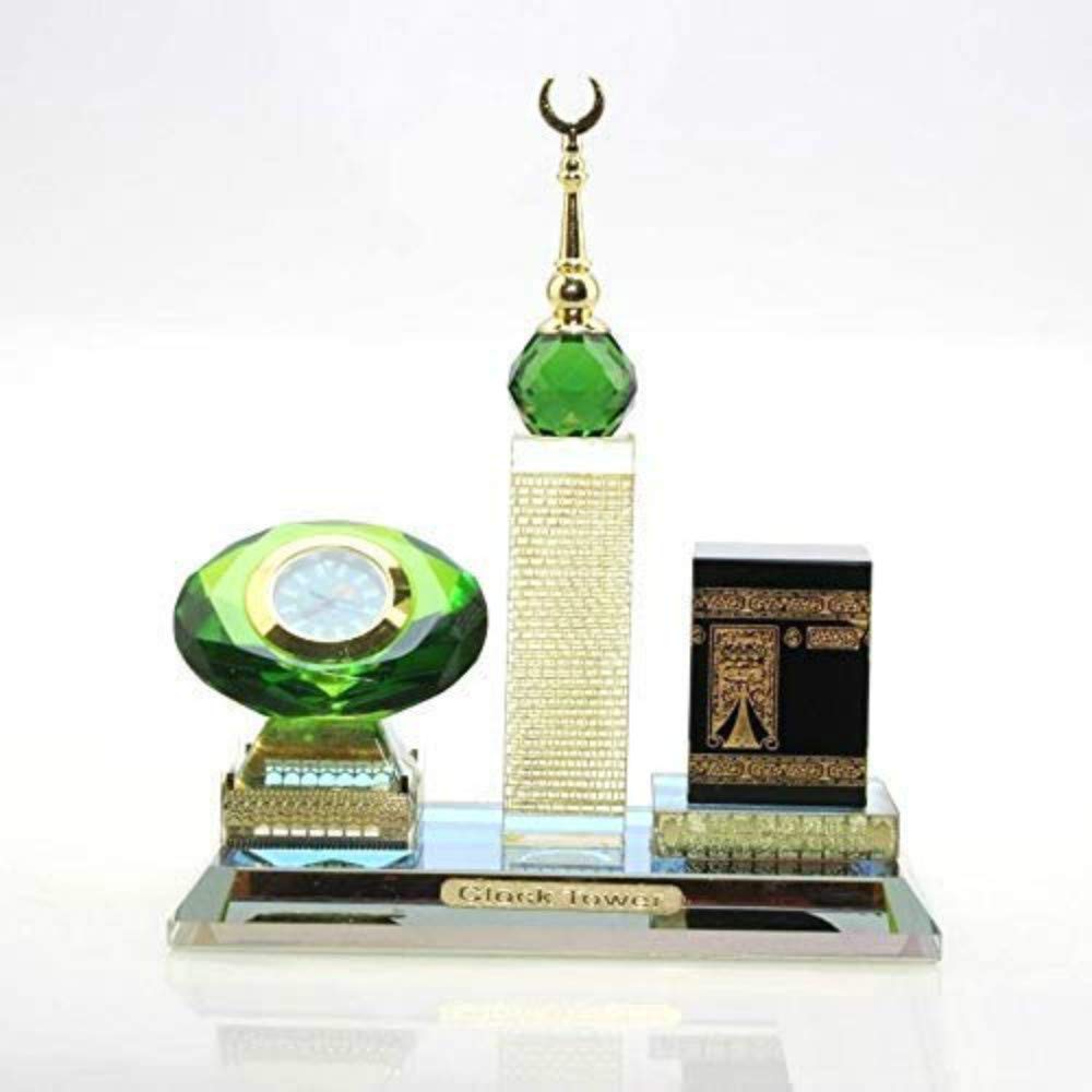 Kaaba 3 Piece Set - Islamic Car Accessories & Home Decor | Perfect Muslim Gift, Desktop Ornament, Table Decoration for Ramadan, Eid & Prayer Spaces