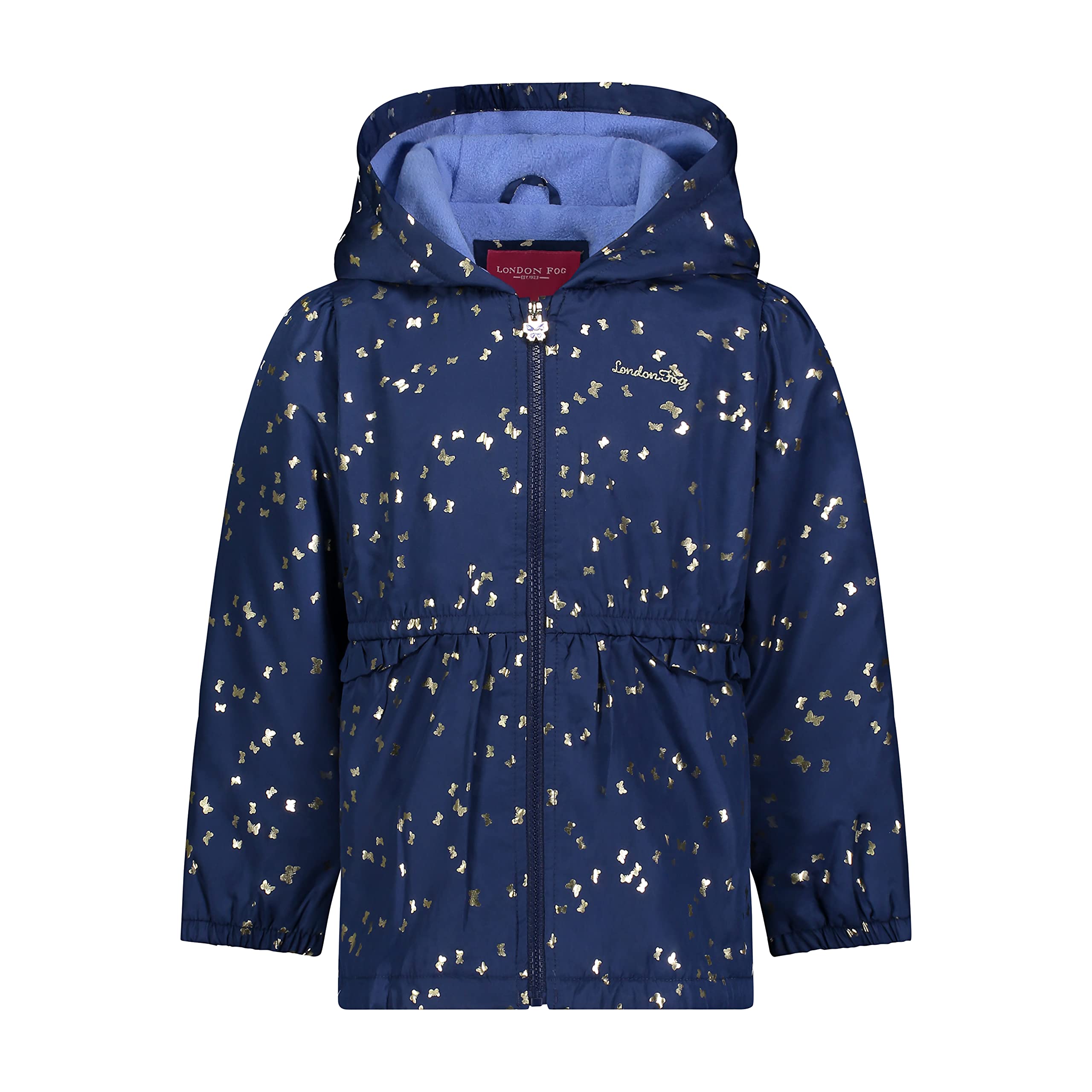 London Fog Girls' Midweight Fleece Lined Jacket - Warm Winter Coat for School, Outdoor Activities & Casual Wear