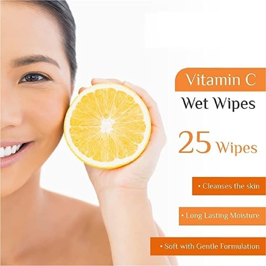 Refreshing Daily Use Cleansing Face Wipes with Green Tea, Rose Petals, Blueberry & Vitamin C - Pack of 4 | Makeup Remover Pads & Reusable Face Sponge (1pc) for Skincare, Travel & On-the-Go Beauty Routine