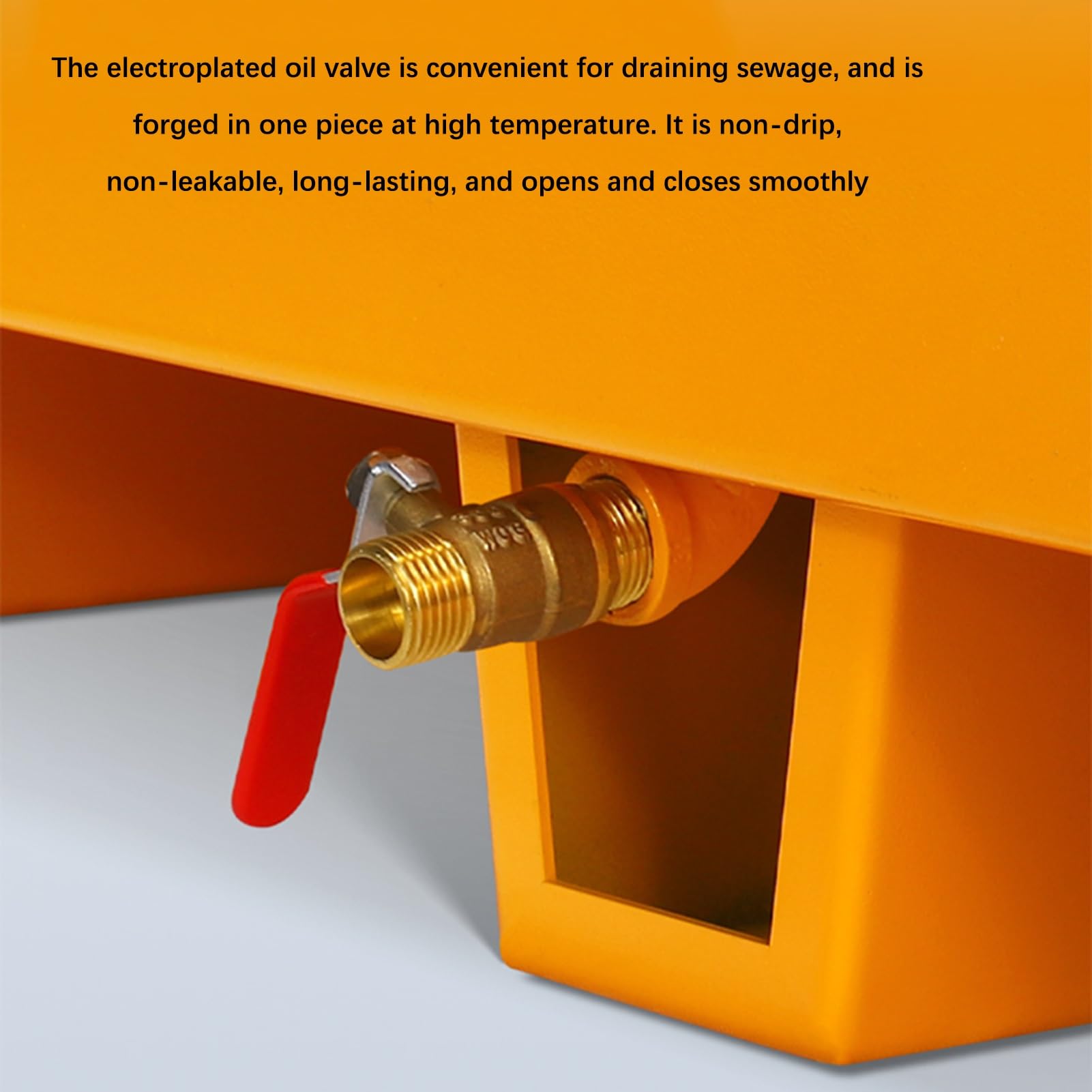 **Spill Containment Pallet with Drain & Wheels - 65x65 Inch Yellow Leakproof Tray for Industrial Warehouses, Factories & Garages - Ideal for Washing Machines, Oil Drums & Chemical Storage**