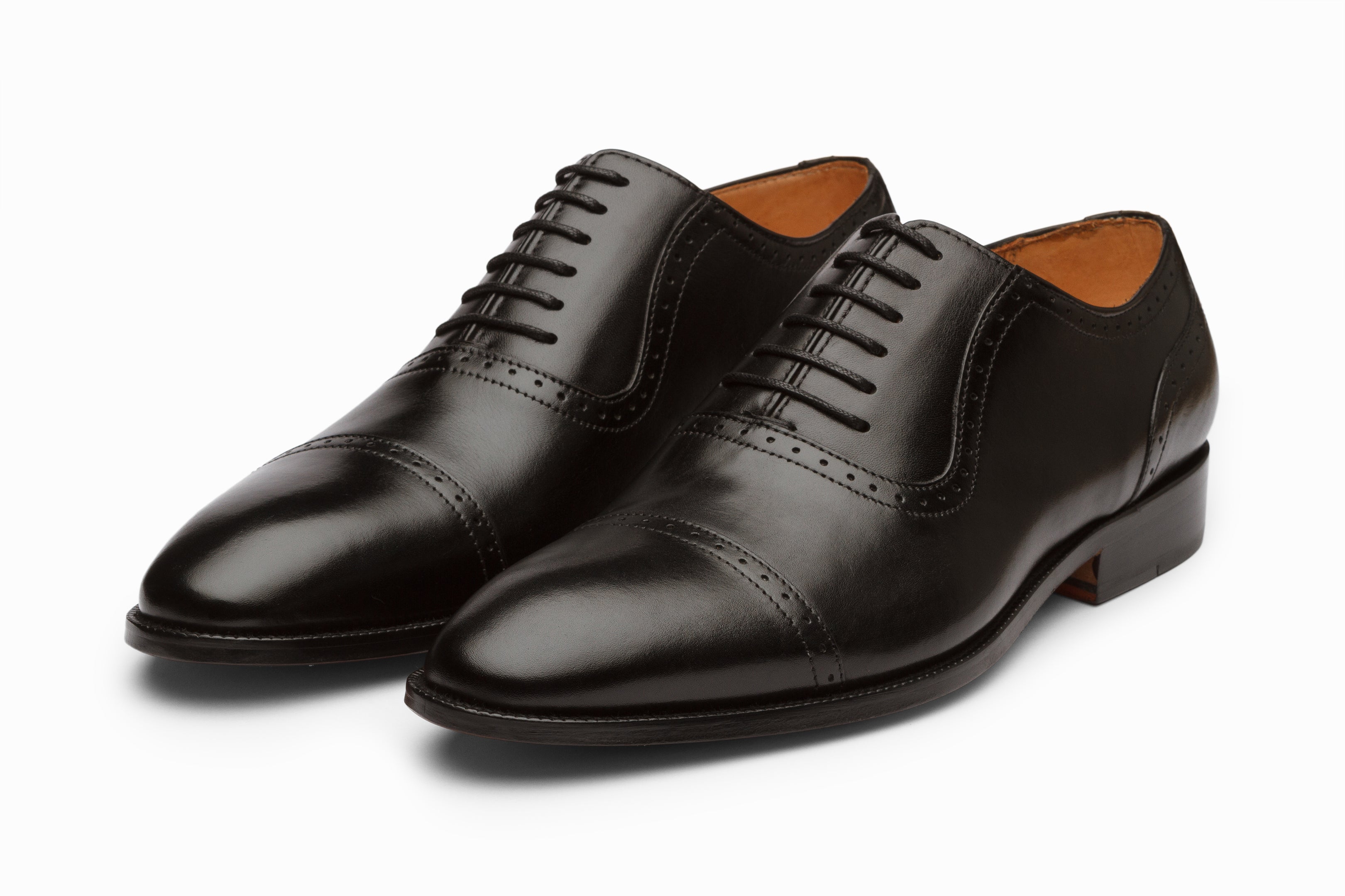 Premium Adelaide Oxford Shoes for Men - Classic Black Leather Dress Shoes for Business & Formal Occasions