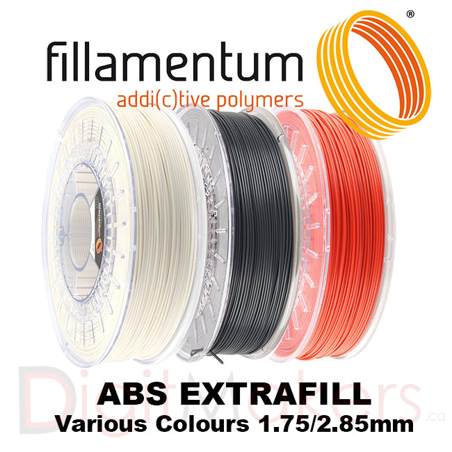 Fillamentum ABS Extrafill 3D Printer Filament 1.75mm/2.85mm - 750g Spool - Vibrant Colors for Smooth Printing - Perfect for DIY Projects, Prototyping & Creative Models