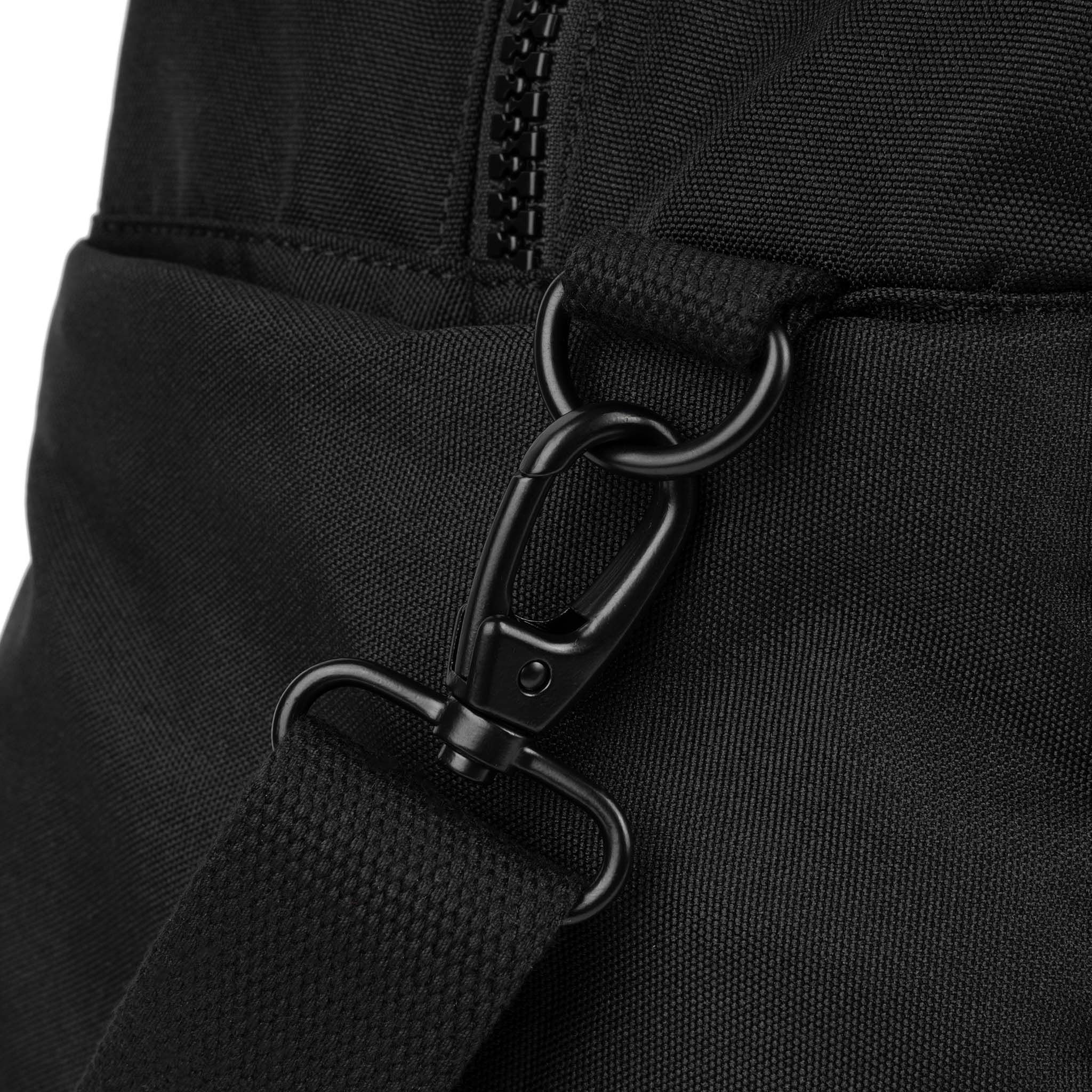 Gatwick All Black Recycled Canvas Backpack - Eco-Friendly Durable Travel Bag for Men & Women - Perfect for Hiking, Commuting, and Daily Use