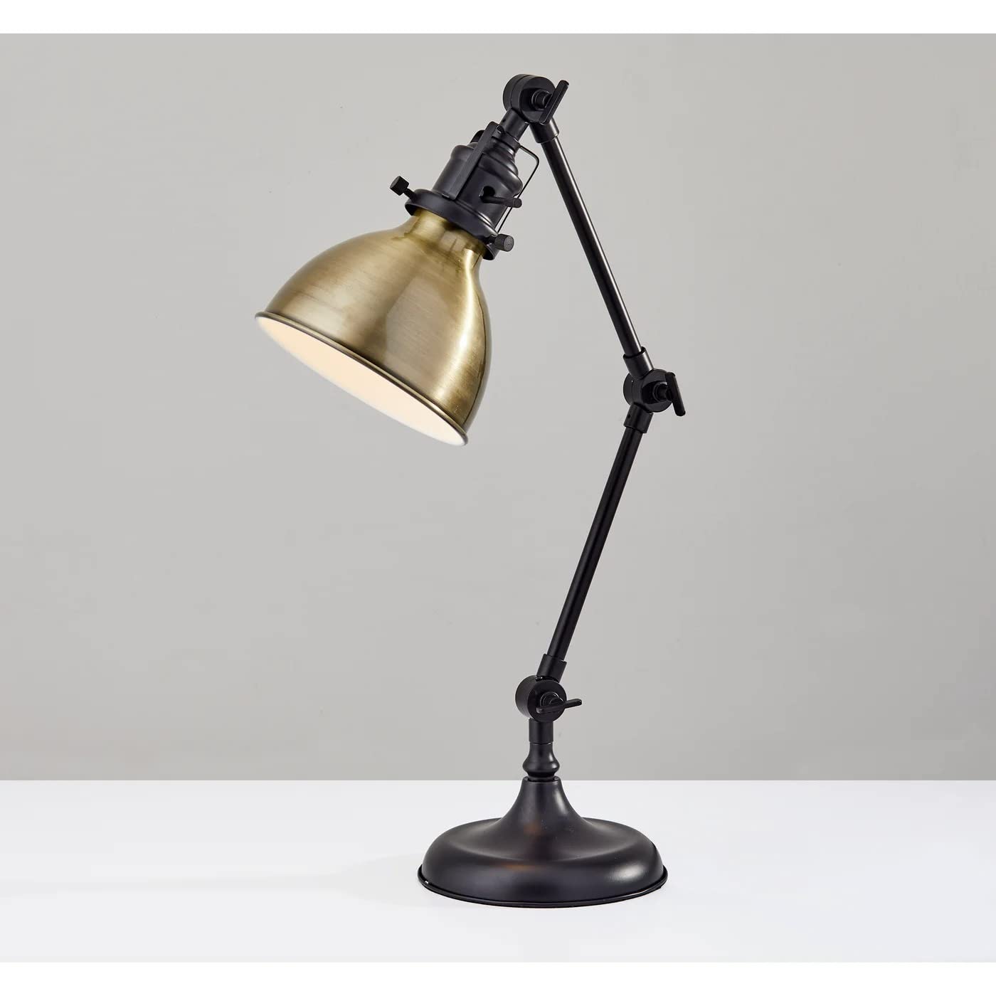 Adesso 3908-26 60-Inch Adjustable Black Desk Lamp with Flexible Gooseneck - Perfect for Home Office, Study, Reading & Workspace Lighting