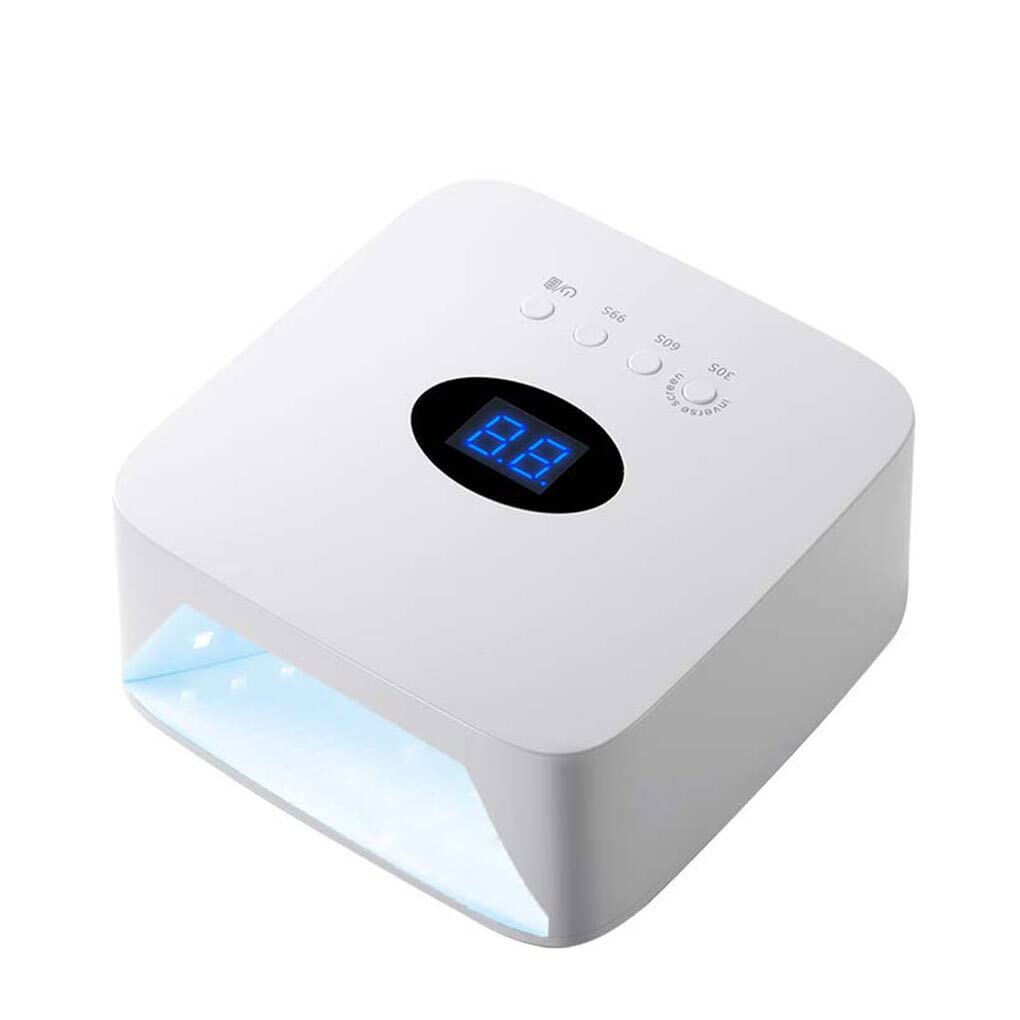BOKIOESDE LED Nail Dryer - Portable UV/LED Nail Lamp with Dual USB Charging, Wireless & Button Control for Fast Drying - Perfect for Home Manicures, Nail Salons & Travel Use