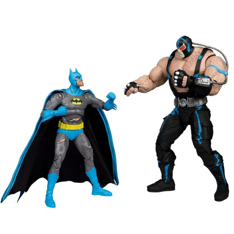 DC Multiverse Batman vs. Bane Action Figure Two Pack - Collectible Superhero Figures for DC Fans - Perfect for Display, Gifts, and Comic Book Collections