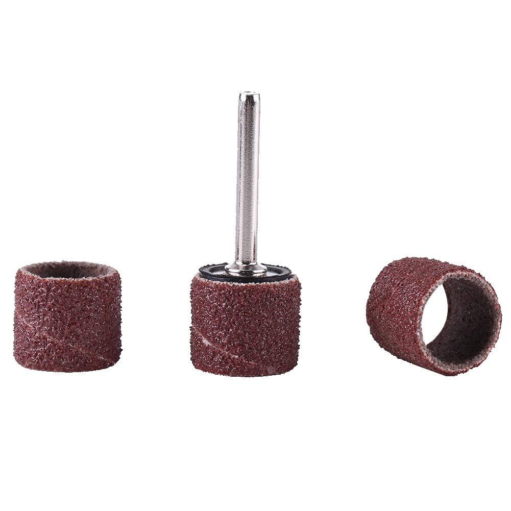 Drum Sanding Bands 80/320/600 Grit - Sanding Sleeves for Power Sanders, Woodworking & Craft Polishing Kit with Mandrel - Perfect for DIY Projects, Furniture Refinishing & Metal Grinding
