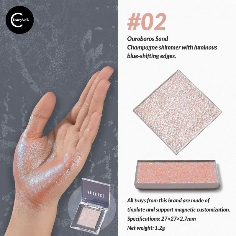 ANYCOCO Yujingzi Series - Photochromic Ultra Glitter Mono Eyeshadow | Color Changing Makeup for Day & Night | Perfect for Parties, Cosplay & Special Occasions