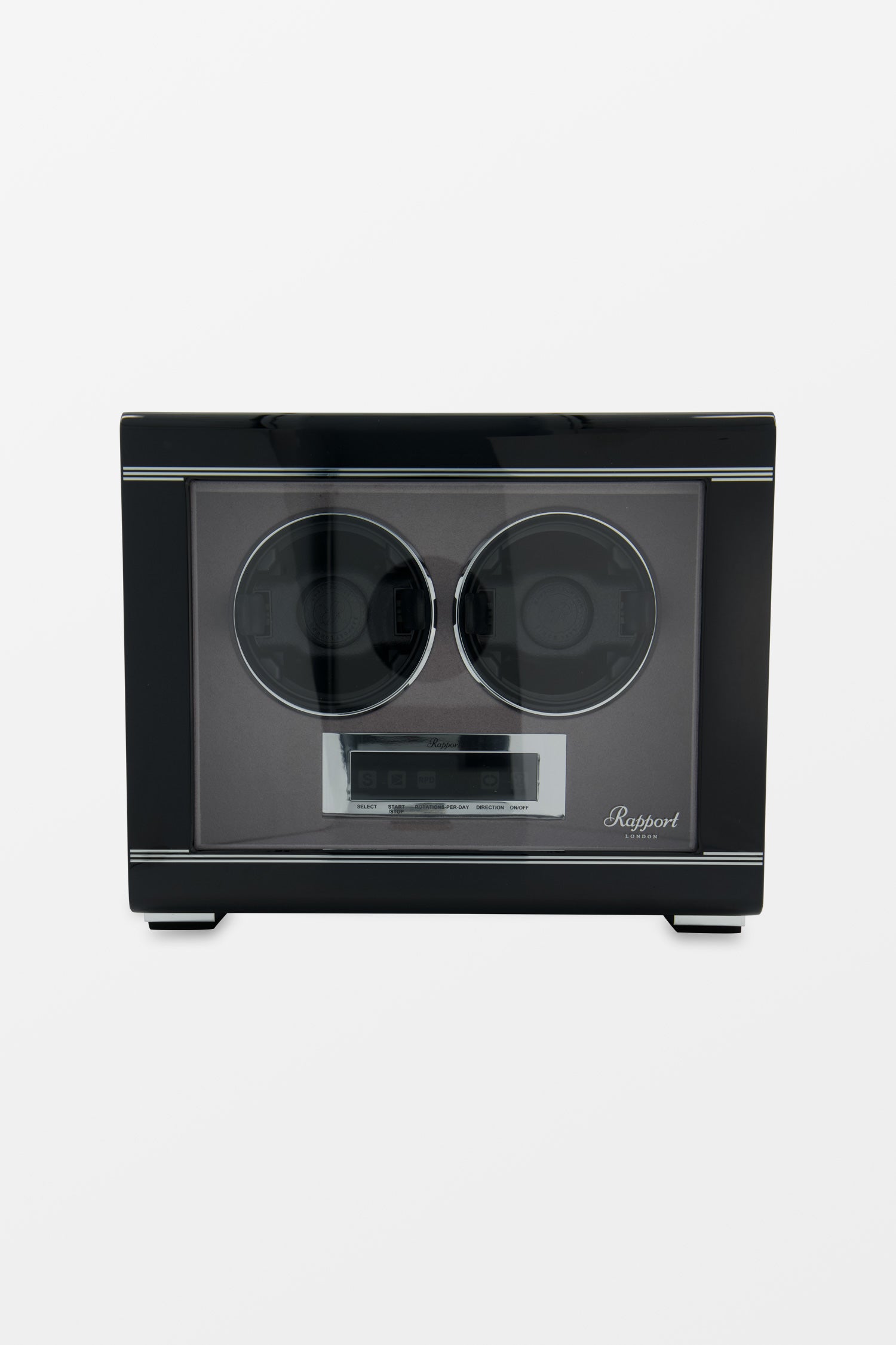 Premium Black Formula Duo Watch Winder - Automatic Watch Storage & Display Case - Perfect for Luxury Watch Collections & Travel Accessories