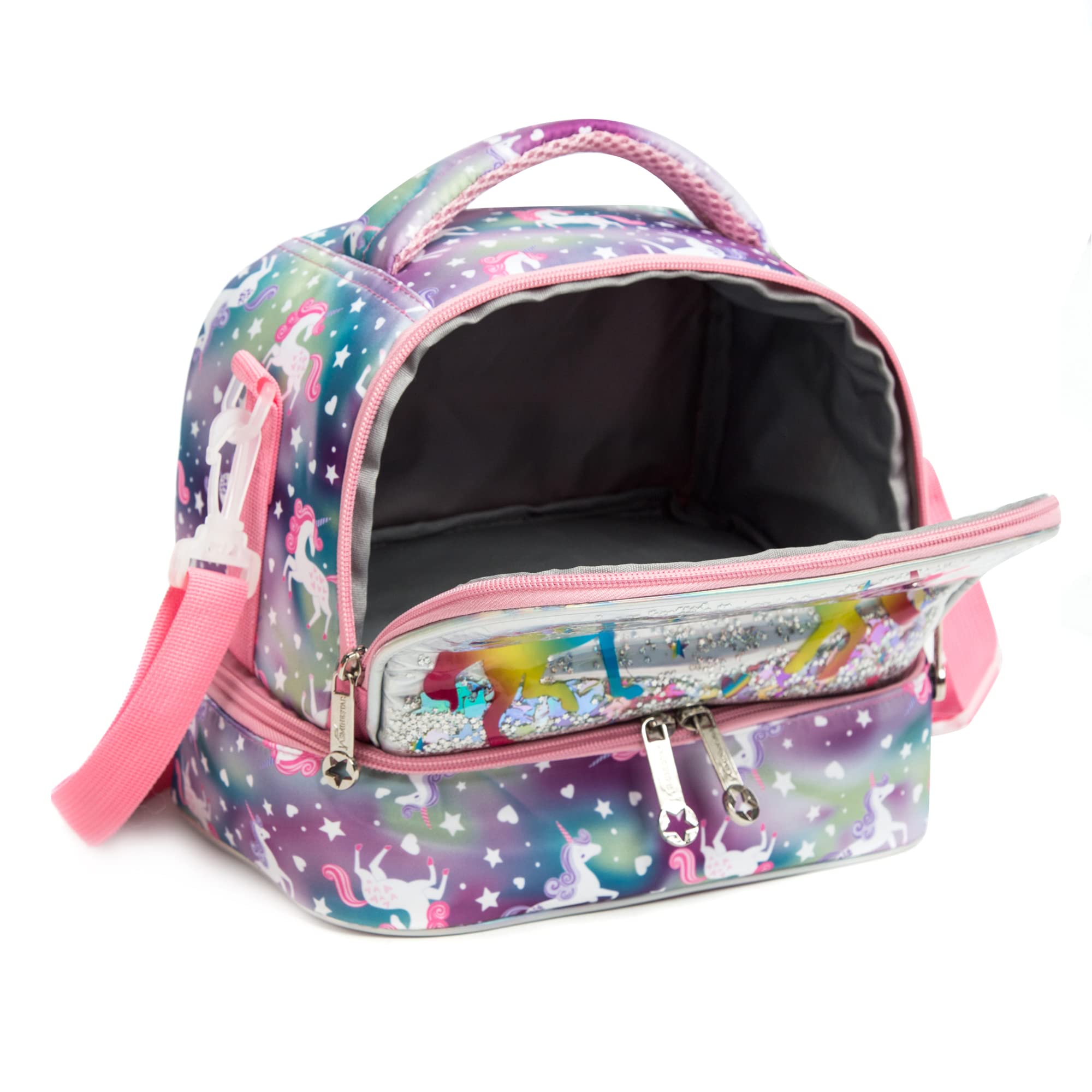 Insulated Kids Lunch Bag with Two Compartments - Adjustable Strap Bento Cooler for Boys & Girls - Perfect for School, Picnics & Travel Lunch Tote