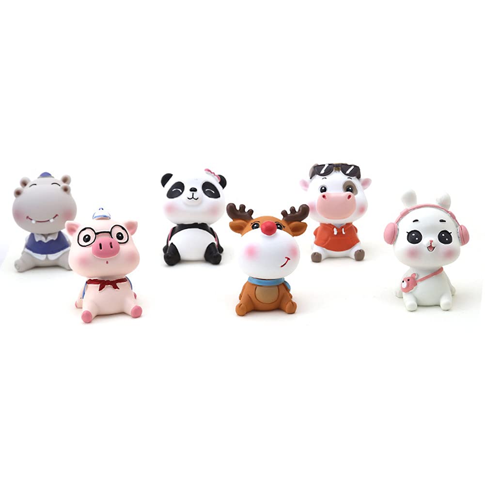 Creative Cartoon Cow Car Dashboard Decor - Cute Shaking Head Animal Car Accessory for Home & Auto Interior Decoration | Perfect for Car Dash, Office Desk & Gift Giving