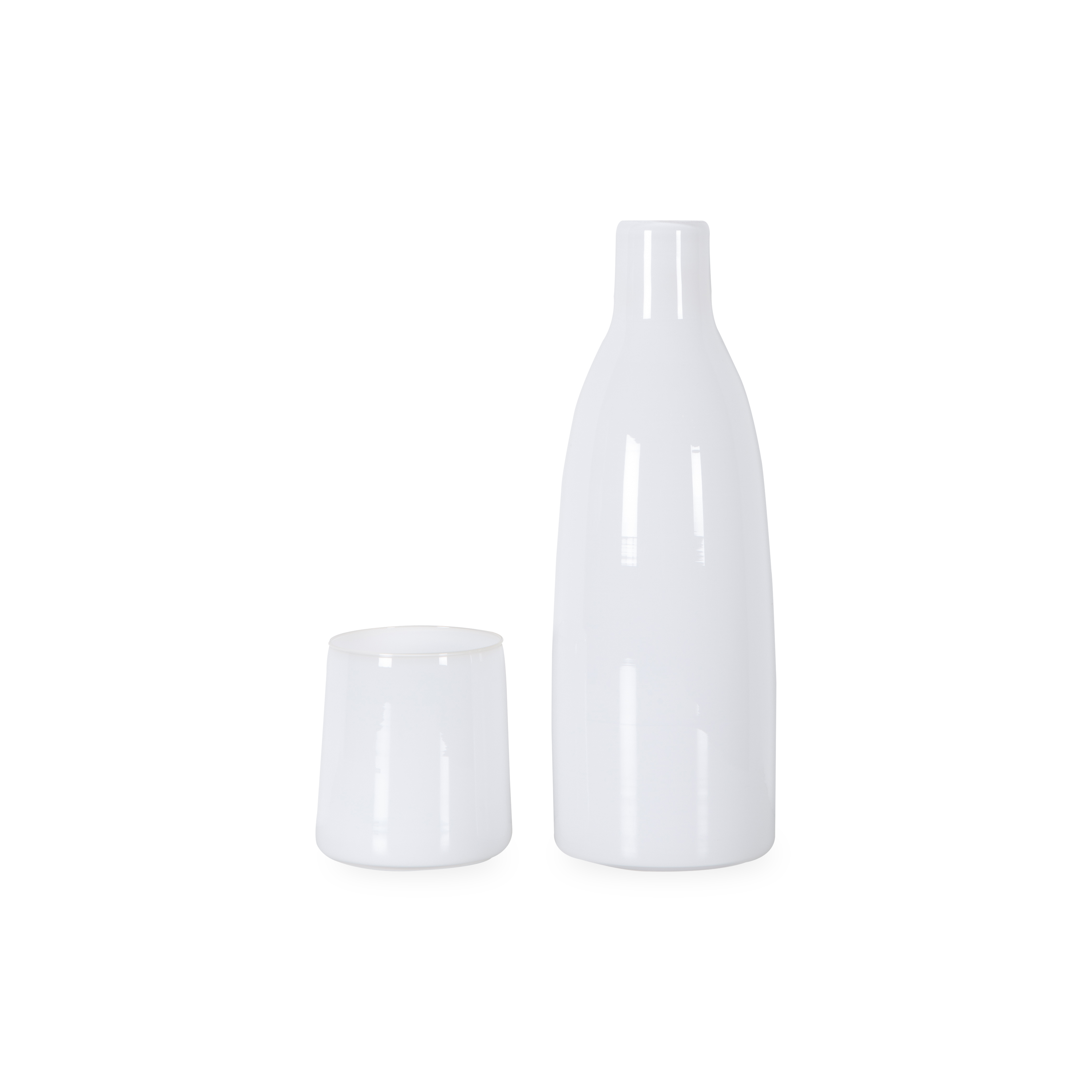 Premium Glass Carafe Set with Stainless Steel Lid - 34oz/1L Pitcher for Water, Juice & Iced Tea - Elegant Serving Carafe for Home, Restaurants & Parties