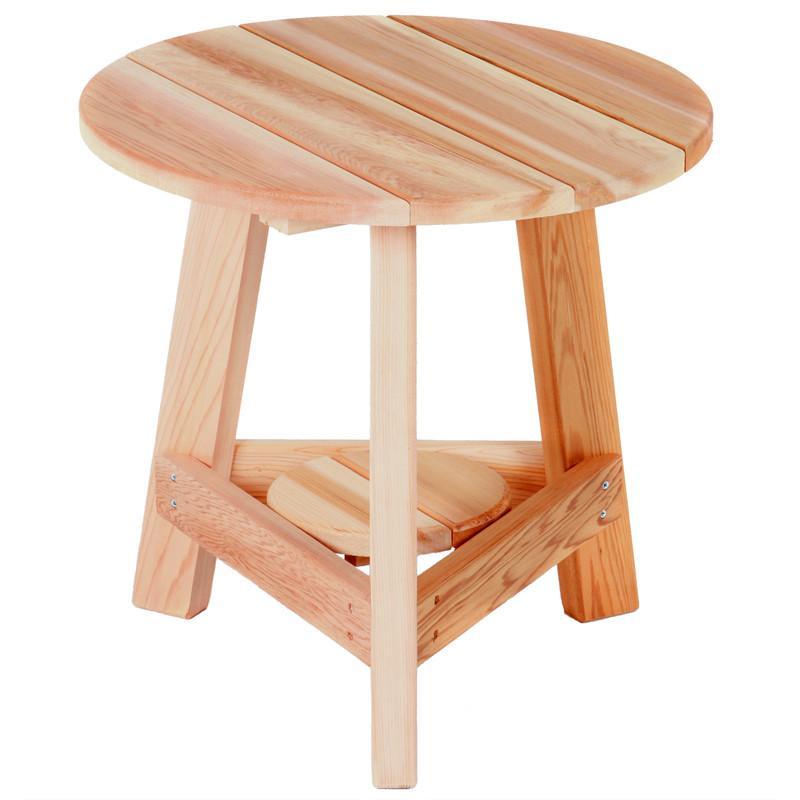 Handcrafted Cedar Wood Tripod Side Table - Rustic End Table for Living Room, Bedroom, or Patio - Perfect for Coffee, Books, and Decor