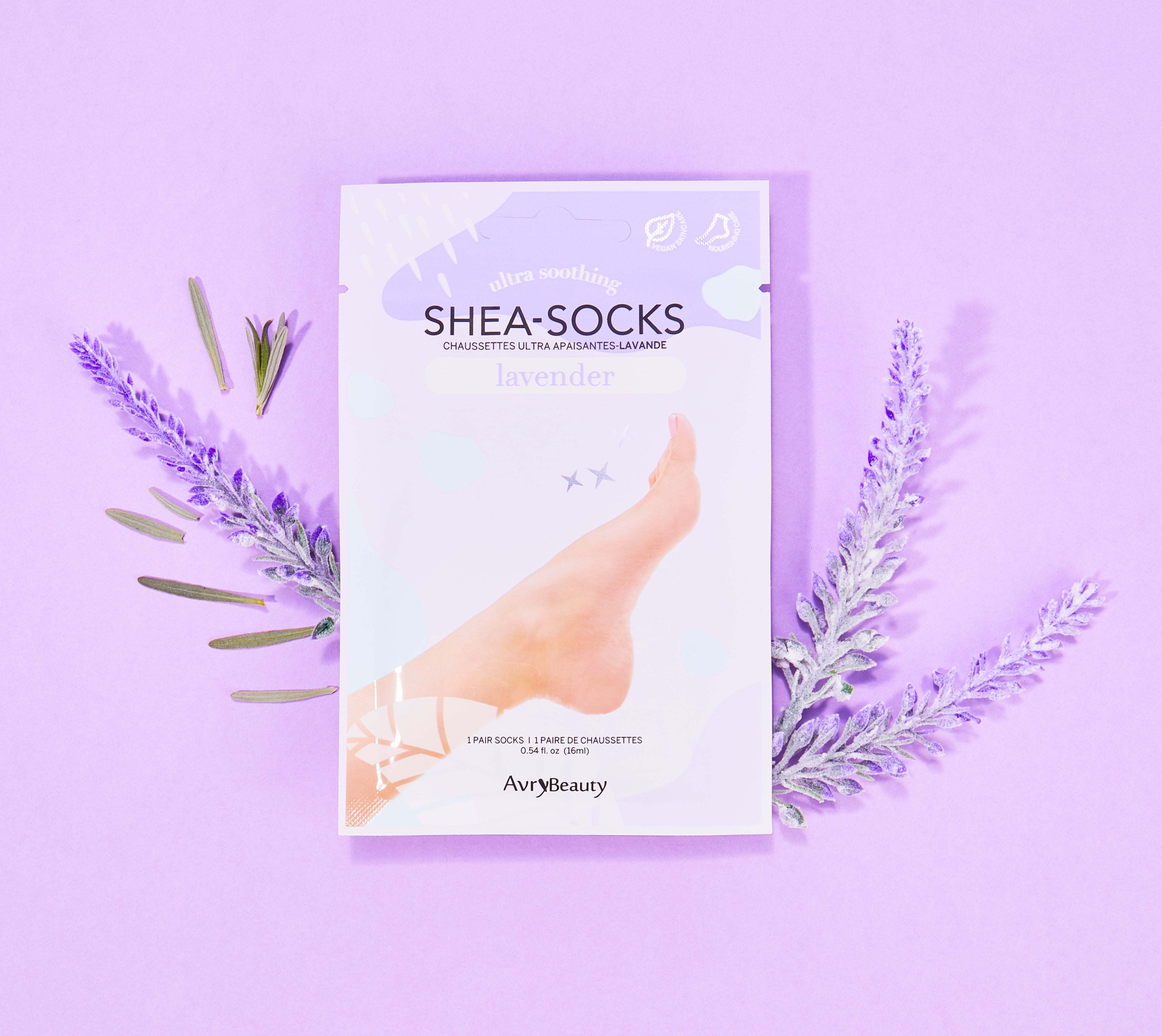 Avry Beauty Shea Butter Moisturizing Socks for Women & Men - Ultra Soft Spa Foot Care Treatment - Perfect for Dry Cracked Heels & Overnight Hydration (1 Pair) - Ideal for Relaxation, Pedicures & At-Home Foot Therapy