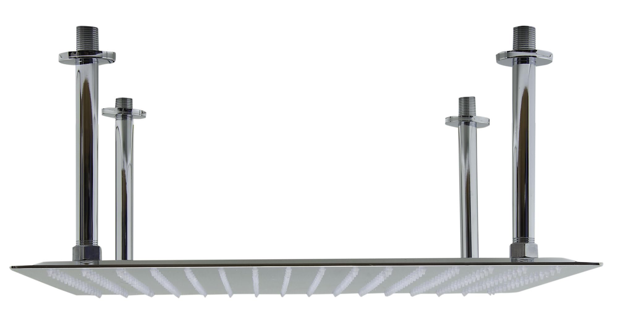 Premium Solid Polished Shower Head - High Pressure Rainfall Showerhead for Luxurious Bathroom Experience | Perfect for Master Bath, Spa Retreat & Guest Bathroom Renovation