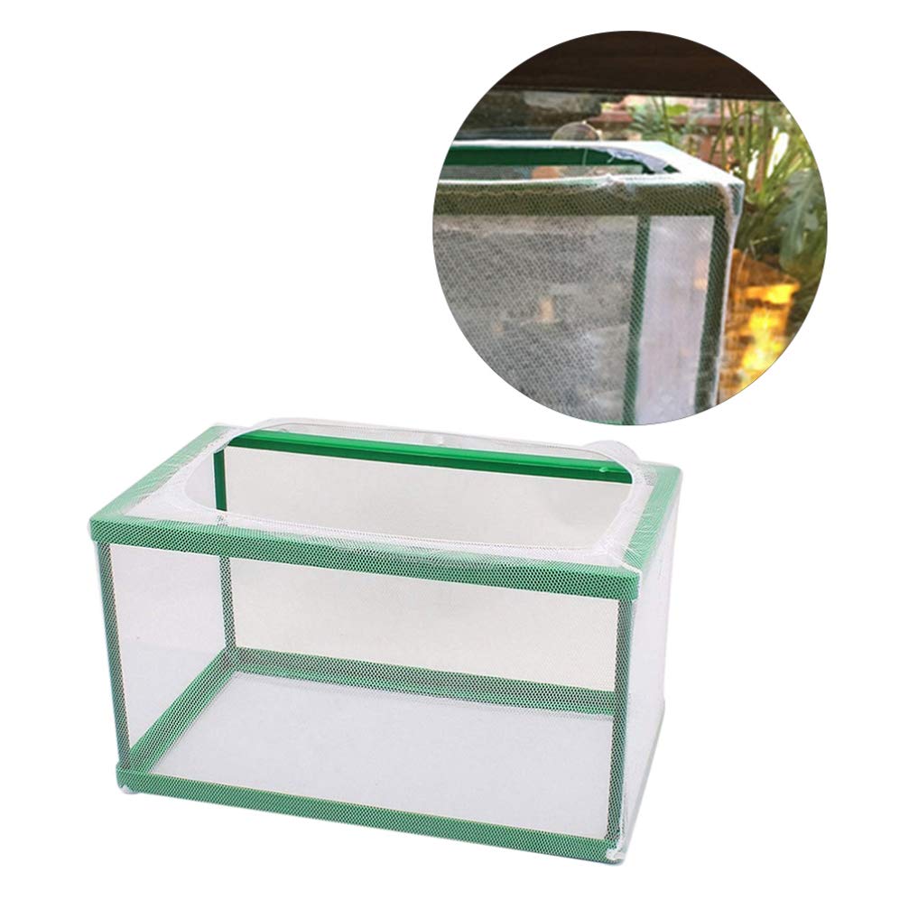 Aquarium Breeding Box - Fish Tank Hatchery & Spawning Incubator with Net (26.5x15x15cm) - Perfect for Safe Fish Breeding, Fry Protection, and Live Food Cultivation in Freshwater & Saltwater Tanks