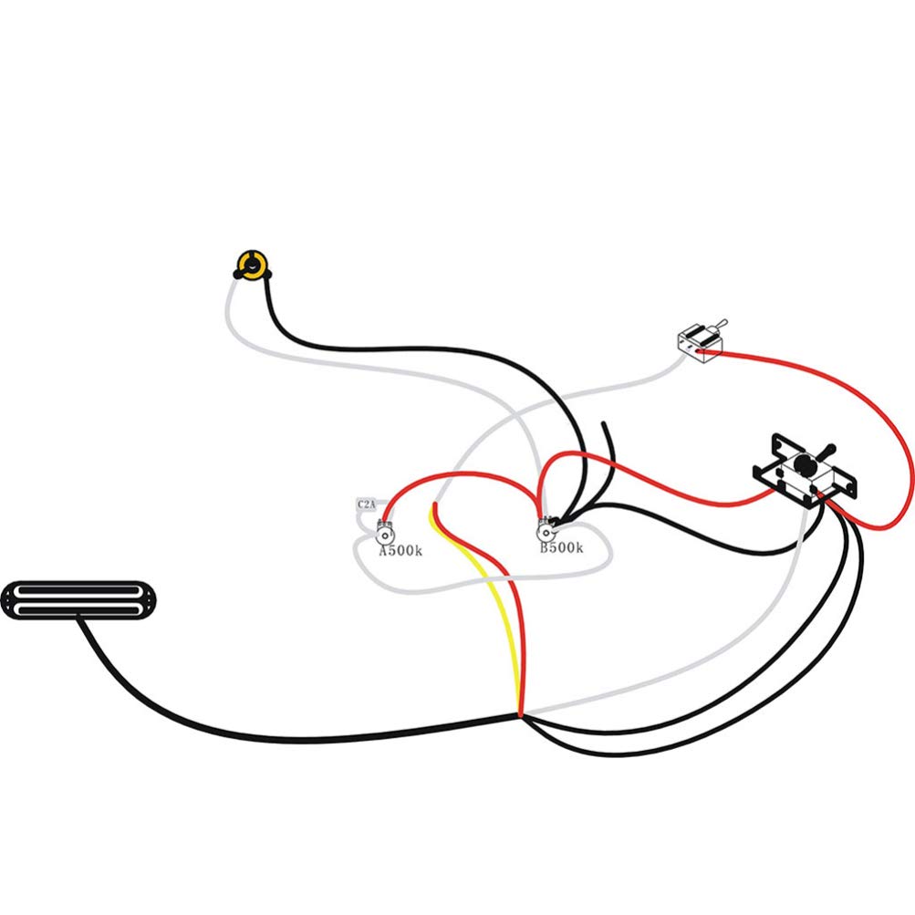 Premium Humbucker Guitar Pickups - Dual Coil Replacement Pickups with 4-Wire Setup for Electric Guitar & Bass | Perfect for Rock, Blues & Metal Performances