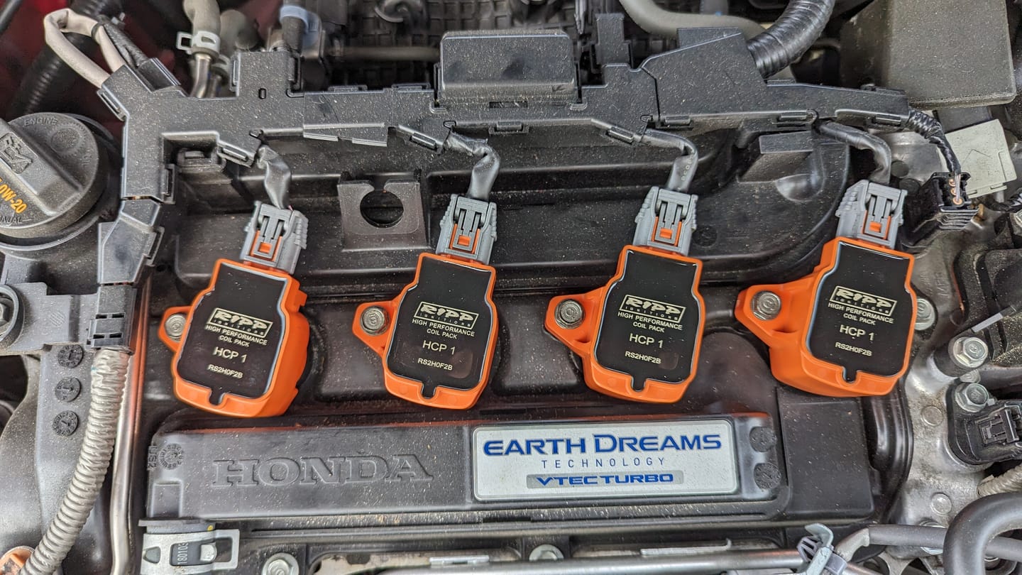 Honda 4 Cylinder High Performance Ignition Coil Packs - Upgrade for Civic, Accord, CR-V - Improve Engine Power & Fuel Efficiency