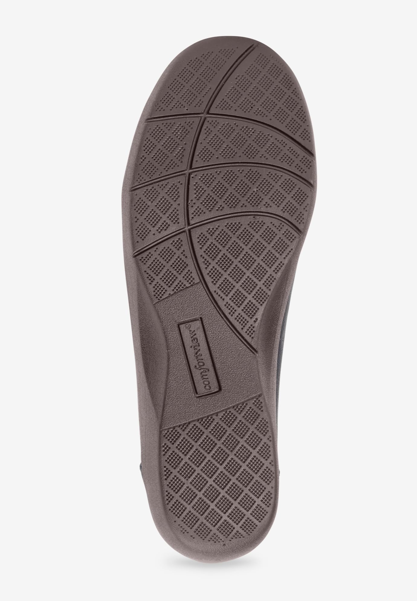 Comfortview Women's Wide Width The Gab Flat - Comfortable Slip-On Shoes for Casual Wear, Office & Travel