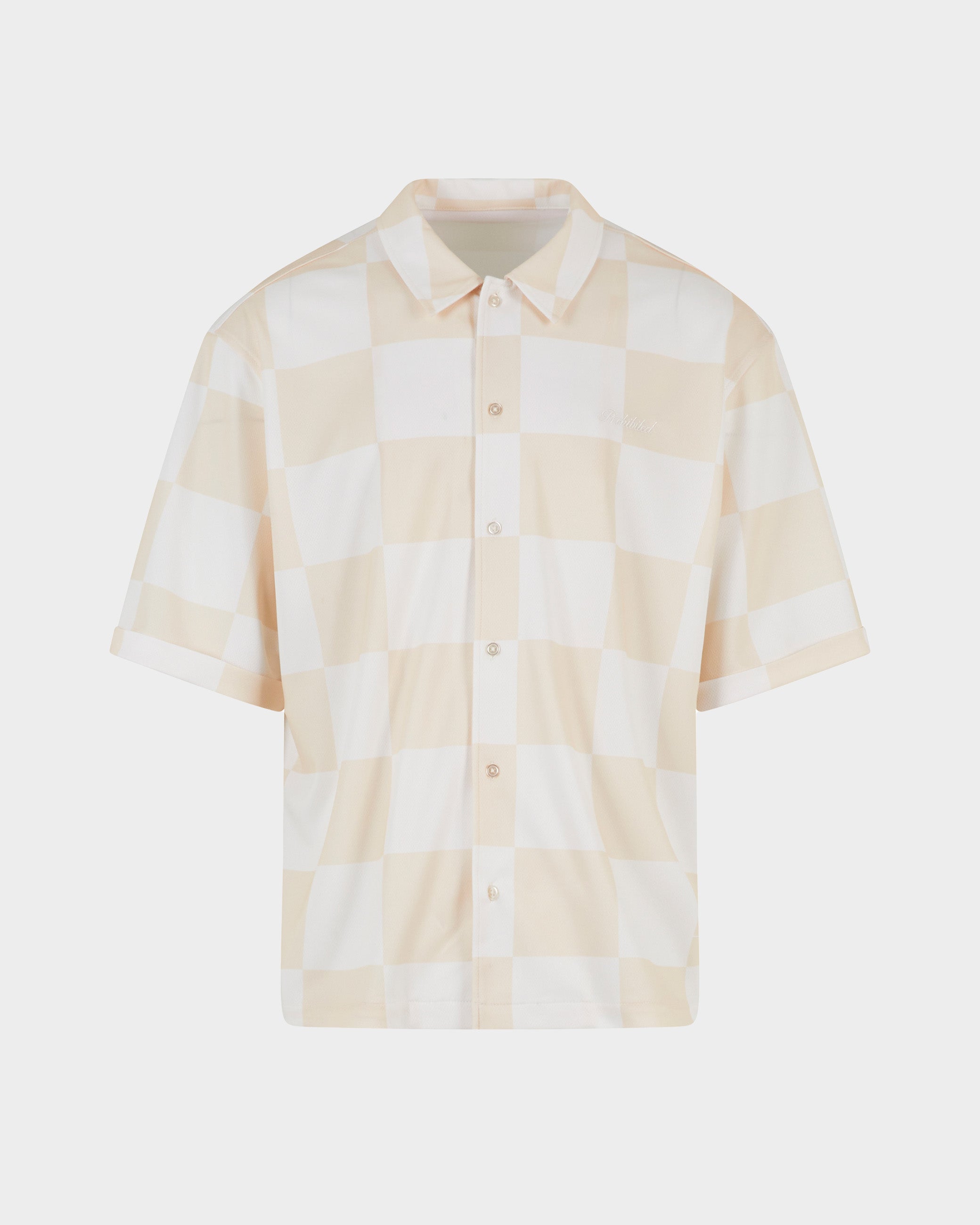 Stylish Beige Checkered Shirt for Men & Women | Casual Button-Up Plaid Shirt | Perfect for Office, Date Night & Outdoor Activities