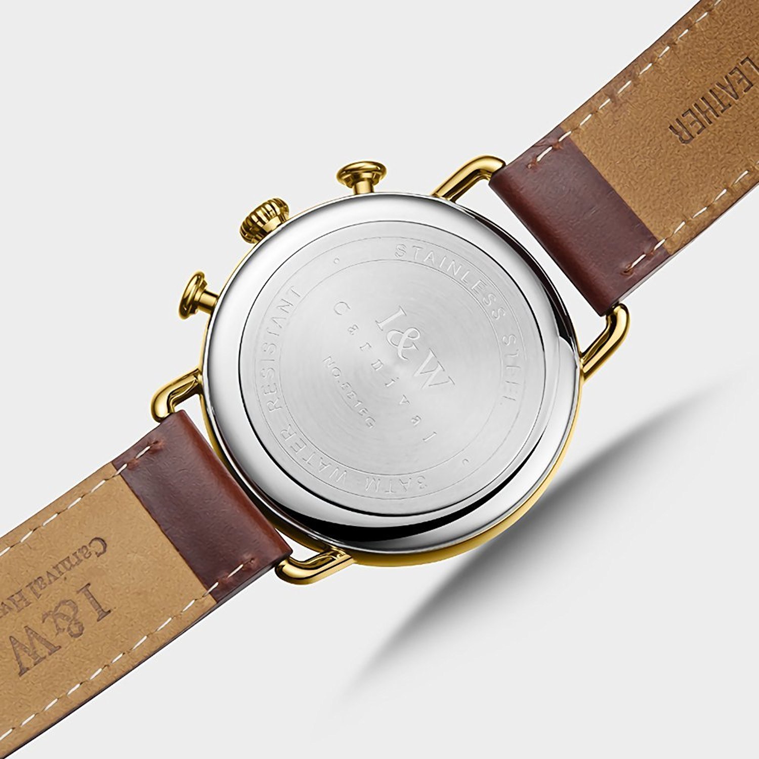 MASTOP Men's Stainless Steel Chronograph Watch - Unique Runway Design, Analog Quartz Movement, Sport White Dial - Perfect for Business, Casual & Outdoor Activities