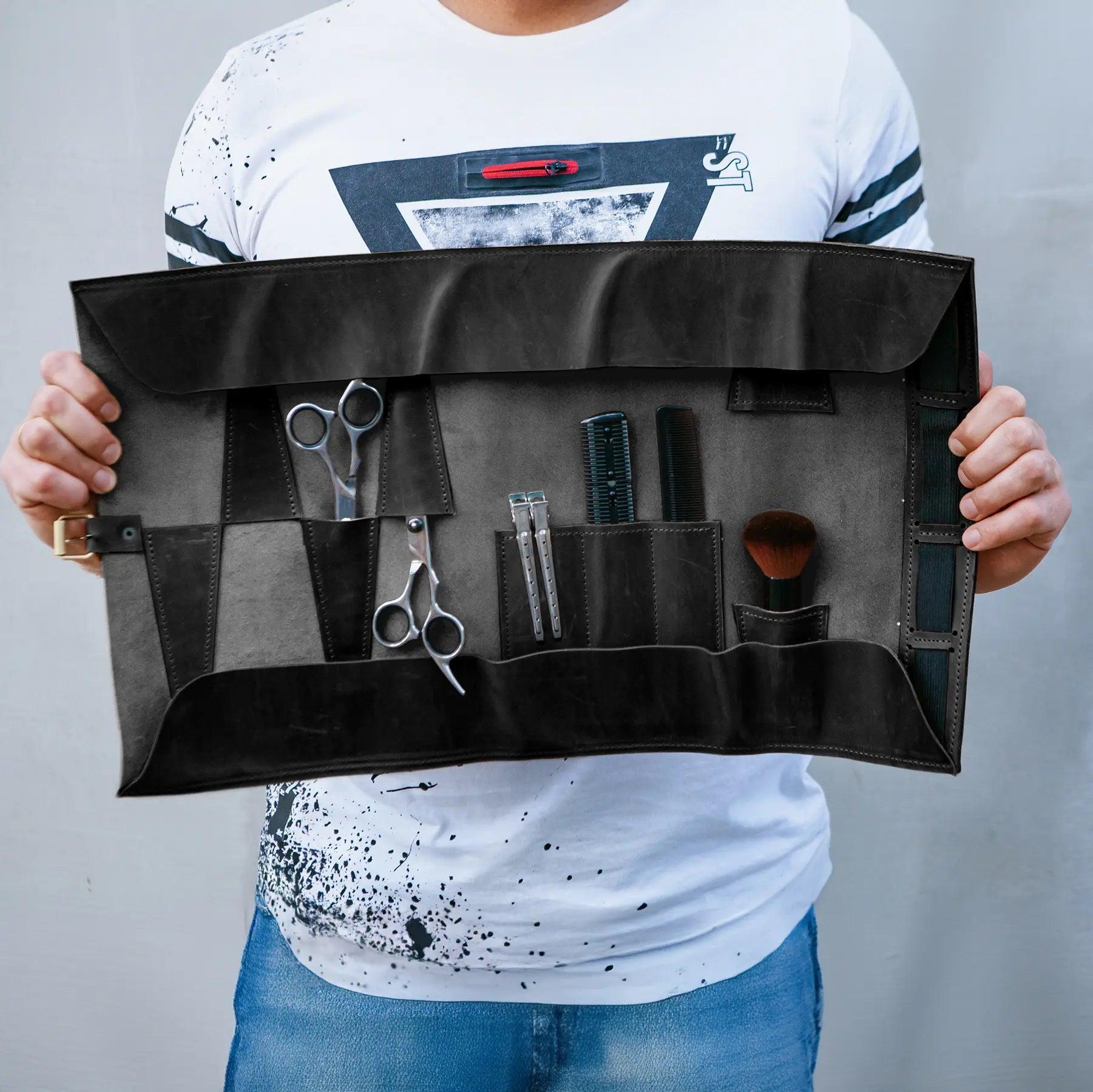 Personalized Leather Scissors Case - Custom Engraved Scissor Holder for Sewing, Tailoring & Crafting - Perfect Gift for Seamstresses & DIY Enthusiasts