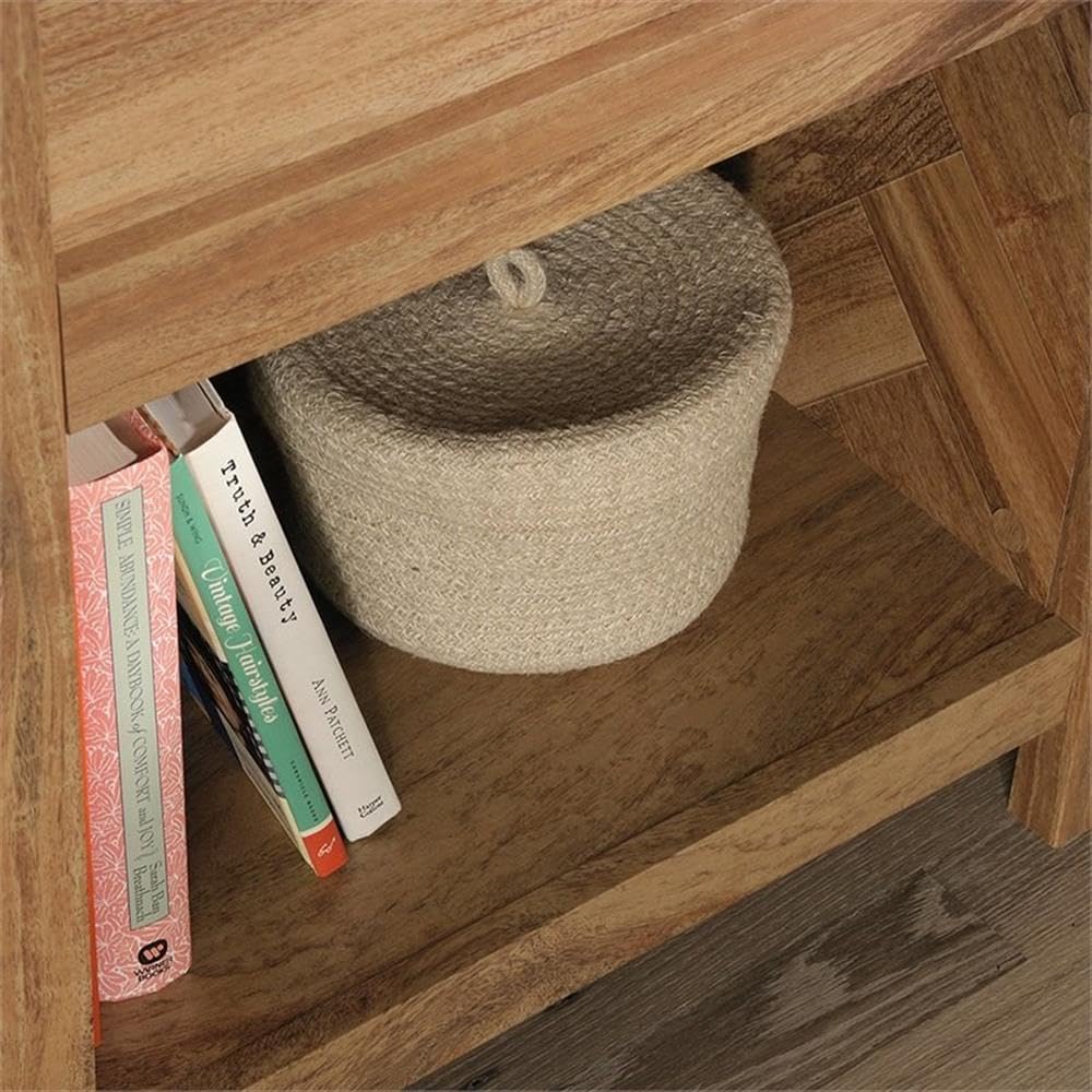 Premium Wooden Nightstand Set of 2 - Modern Mango Brown Bedside Table with Storage Shelf | Perfect for Bedroom, Living Room, or Office Organization