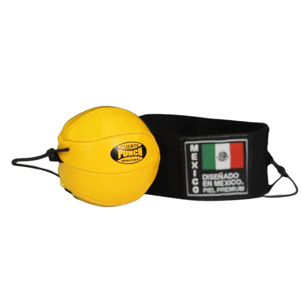 REFLEX BALL - Mexican™ Soft Yellow Training Ball for Hand-Eye Coordination | Perfect for Boxing, Martial Arts & Reaction Time Practice