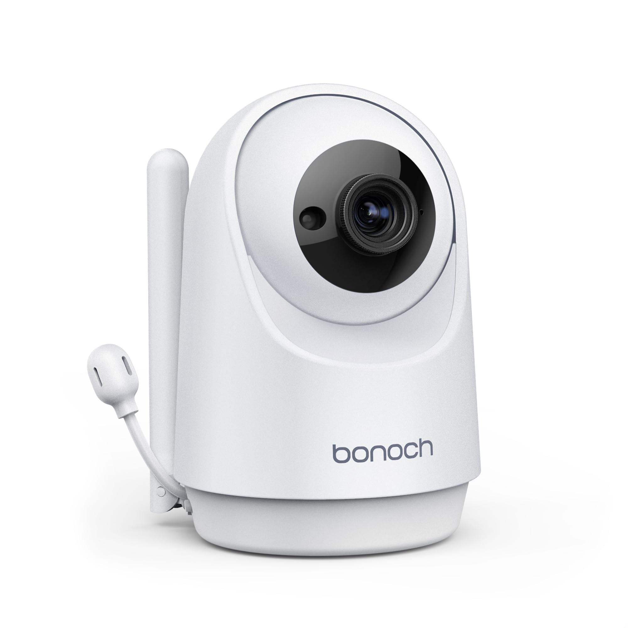 Bonoch Add-on Baby Camera for BBM01/BBM03/BBM05 - 720p HD Video Monitor with Split-Screen, Night Vision, 4X Zoom, 2-Way Audio & Temperature Sensor - Perfect for Nursery, Bedroom & Child Safety Monitoring