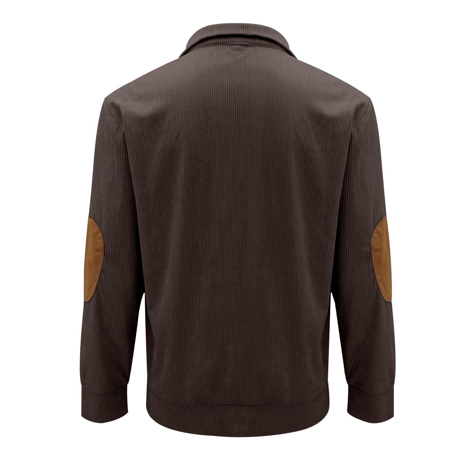 ZEFOTIM Men's Lightweight Winter Pullover Sweatshirt - Stand Collar Button-Up Long Sleeve Casual Work Sweater for Men | Office Wear, Outdoor Activities & Cold Weather Comfort