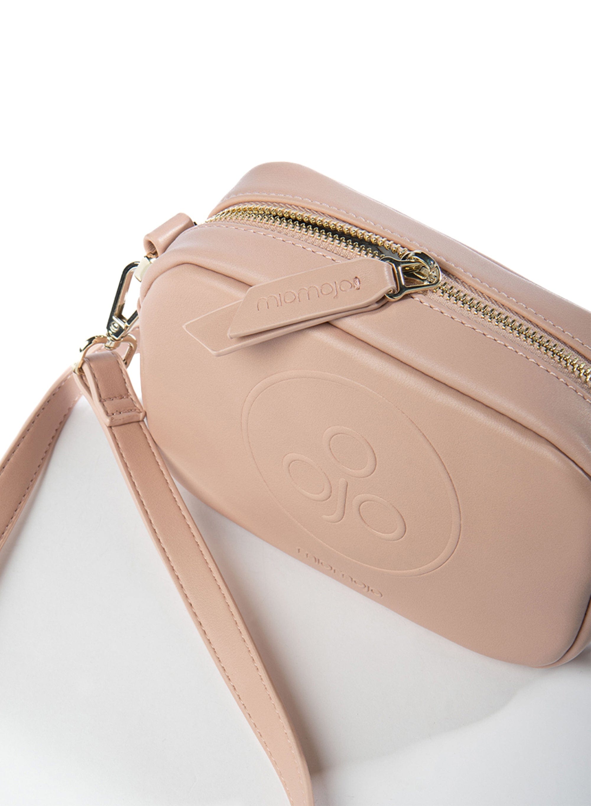Eco-Friendly Vegan Leather Crossbody Bag for Women - Mini Recycled Purse in Nude | Perfect for Travel, Shopping & Everyday Use