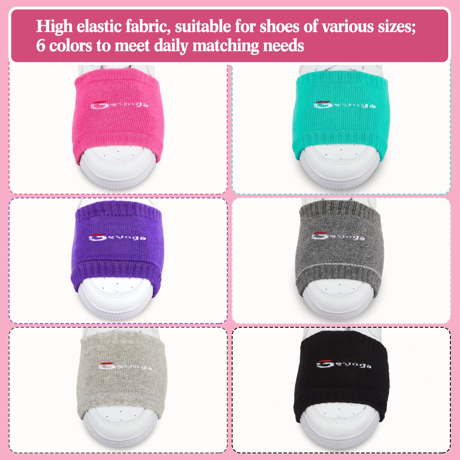 Geyoga Non-Slip Shoe Socks for Smooth Floors - Knee Protection Socks for Wooden Floors | Perfect for Yoga, Pilates, Home Workouts & Indoor Activities