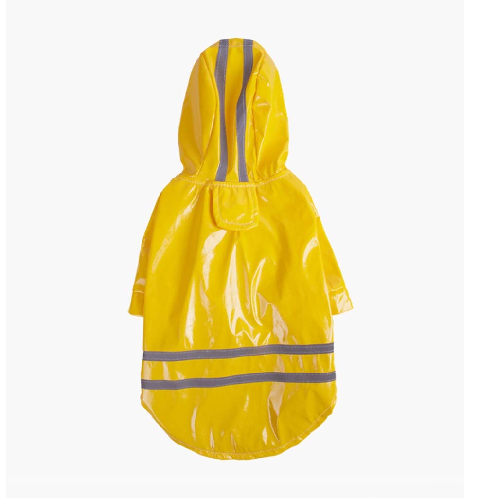 Waterproof Reflective Dog Raincoat with Hood - Breathable Outdoor Puppy Jacket for Small Dogs (Size S) - Perfect for Rainy Walks & Outdoor Adventures