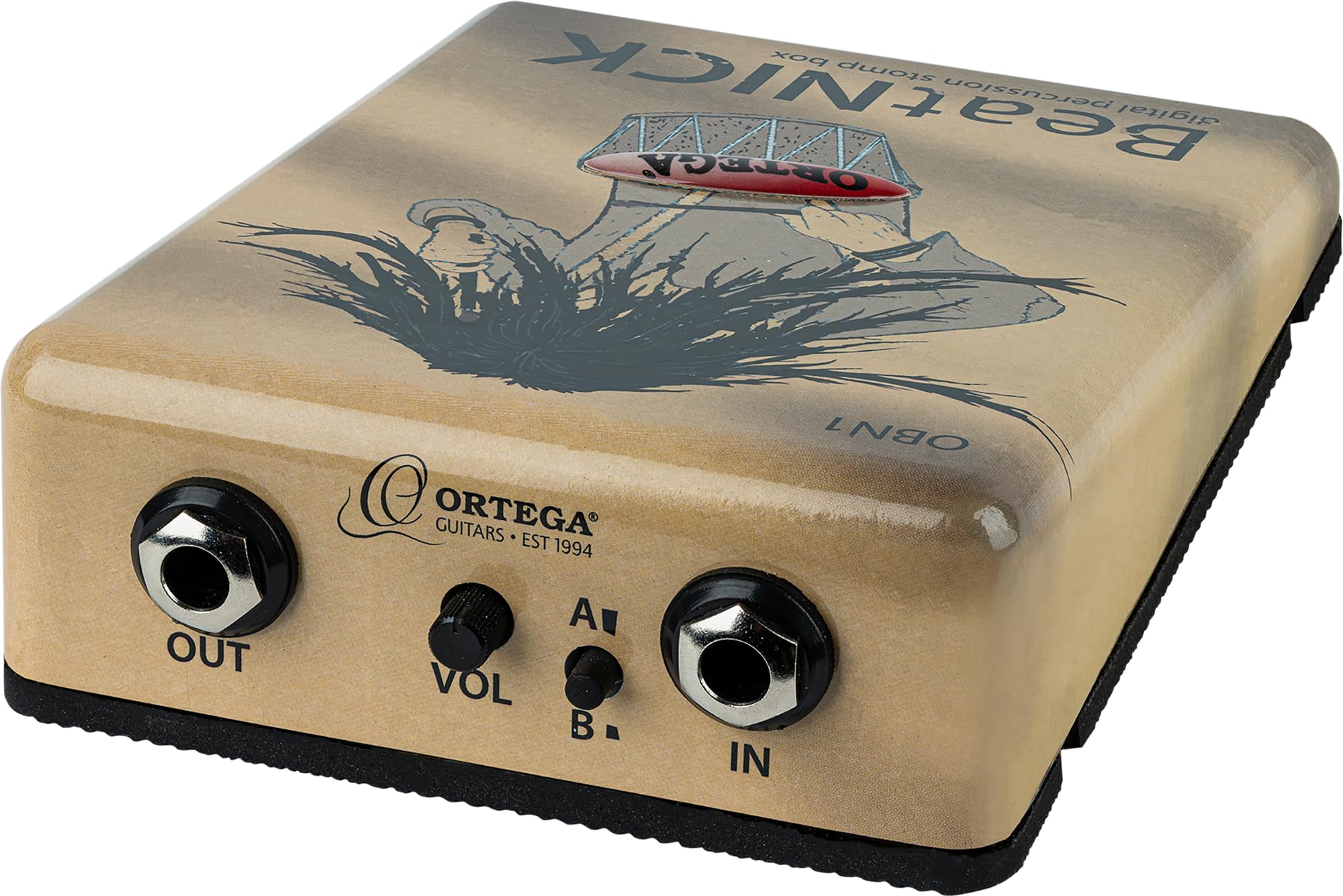 Professional Digital Singer-Songwriter Percussion Stomp Box with 2 Sample Sounds - Perfect for Live Performances, Music Recording & Acoustic Sessions