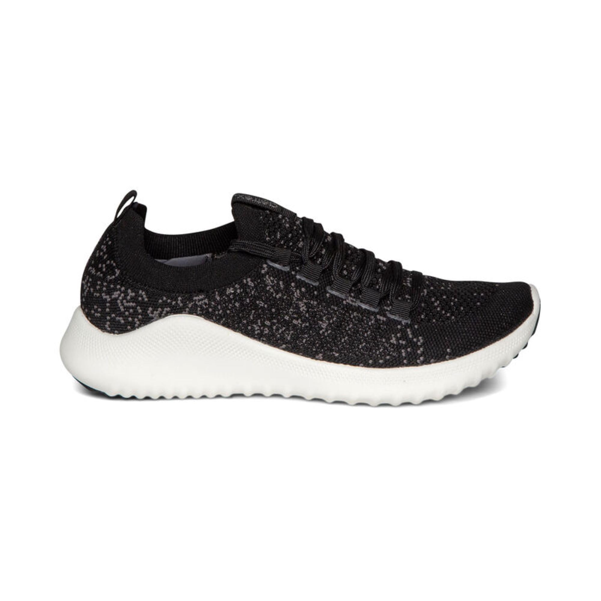 Aetrex Women's Carly Sparkle Orthopedic Arch Support Knit Sneakers - Comfortable Walking Shoes for Flat Feet, Plantar Fasciitis Relief - Perfect for Work, Travel & Everyday Wear
