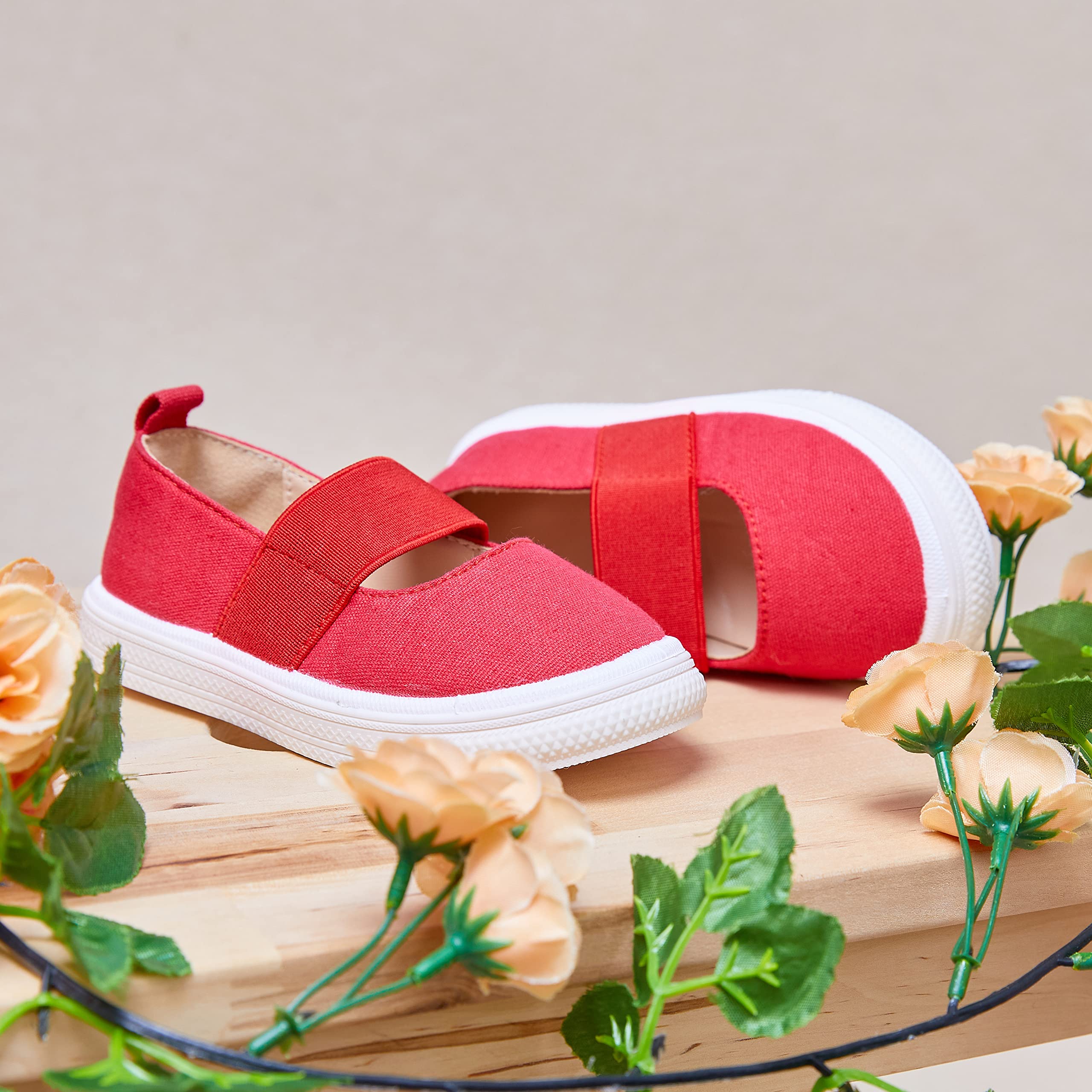GINFIVE Toddler Girls Sneakers - Lightweight Slip-On School Shoes for Little Girls | Perfect for Preschool, Playtime & Everyday Wear