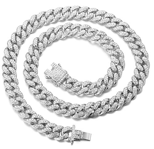 14mm Platinum Plated Necklace