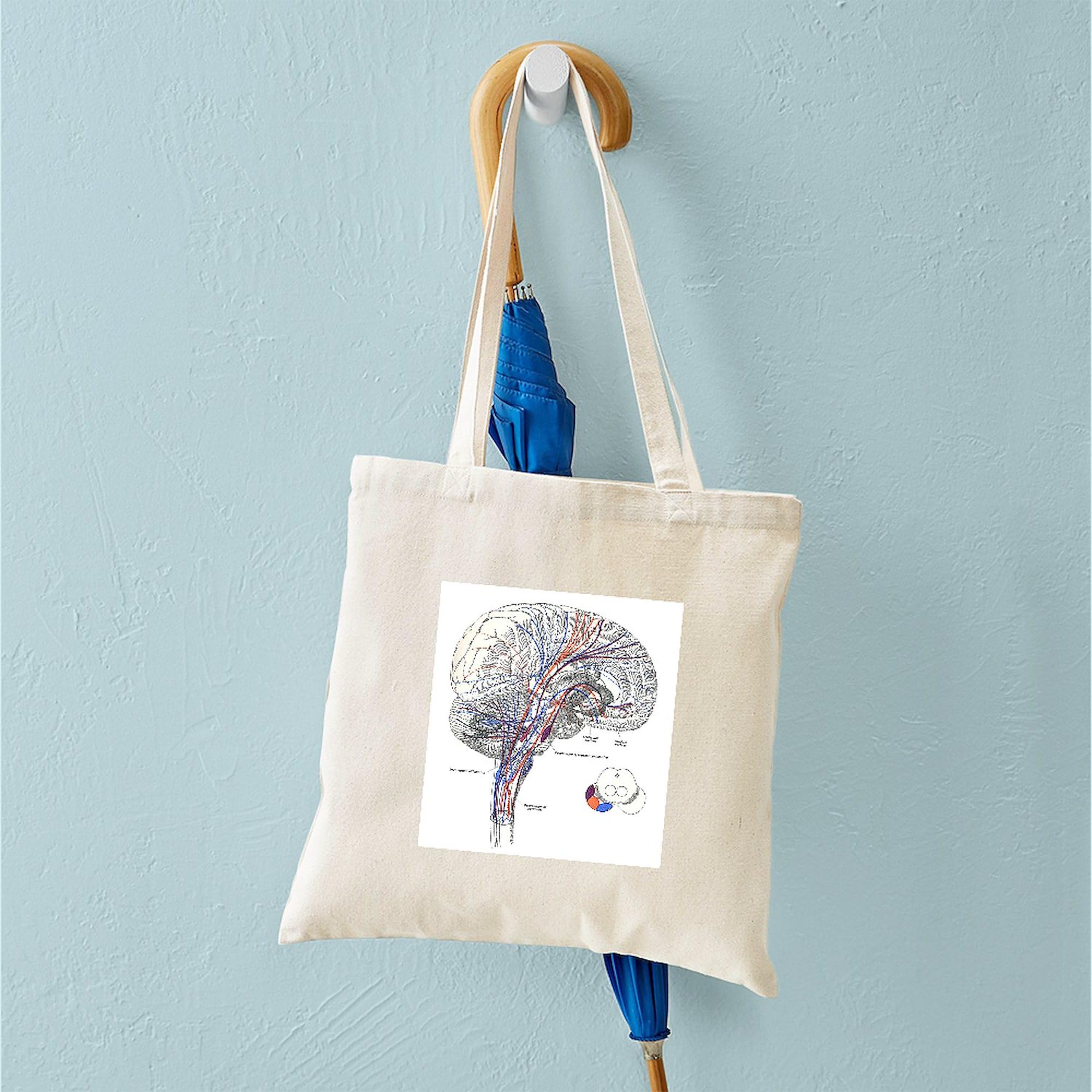 Pathways Of The Brain Tote Bag - Natural Canvas Reusable Shopping Bag for Groceries, Beach & Everyday Use | Eco-Friendly & Durable