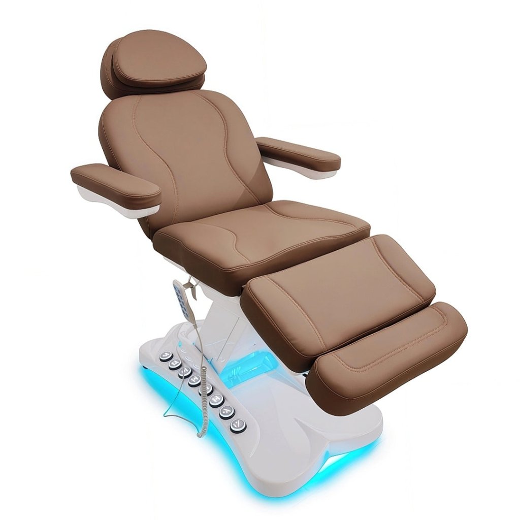Greenlife CarryAll 4 Motors Electric Facial Bed SPA Massage Chair with Silicone Leather - Large Foot Control Buttons & Handheld Remote - Perfect for Salon, Spa, and Home Relaxation Therapy