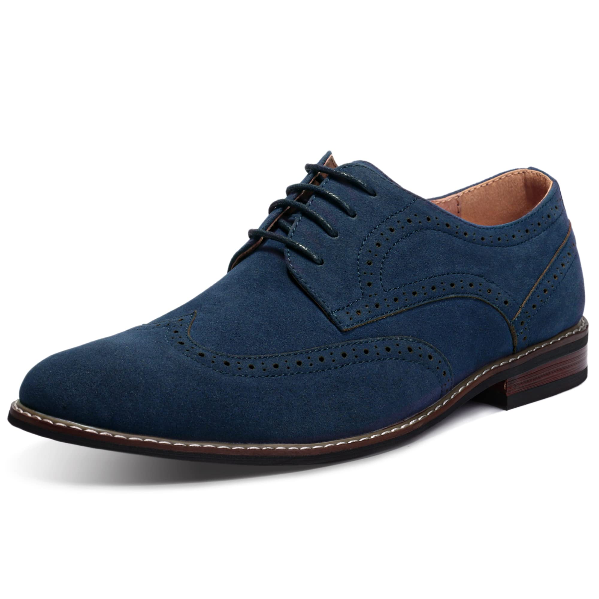 Men's Wingtip Oxford Dress Shoes - Classic Casual Formal Shoes for Business, Office & Wedding Events