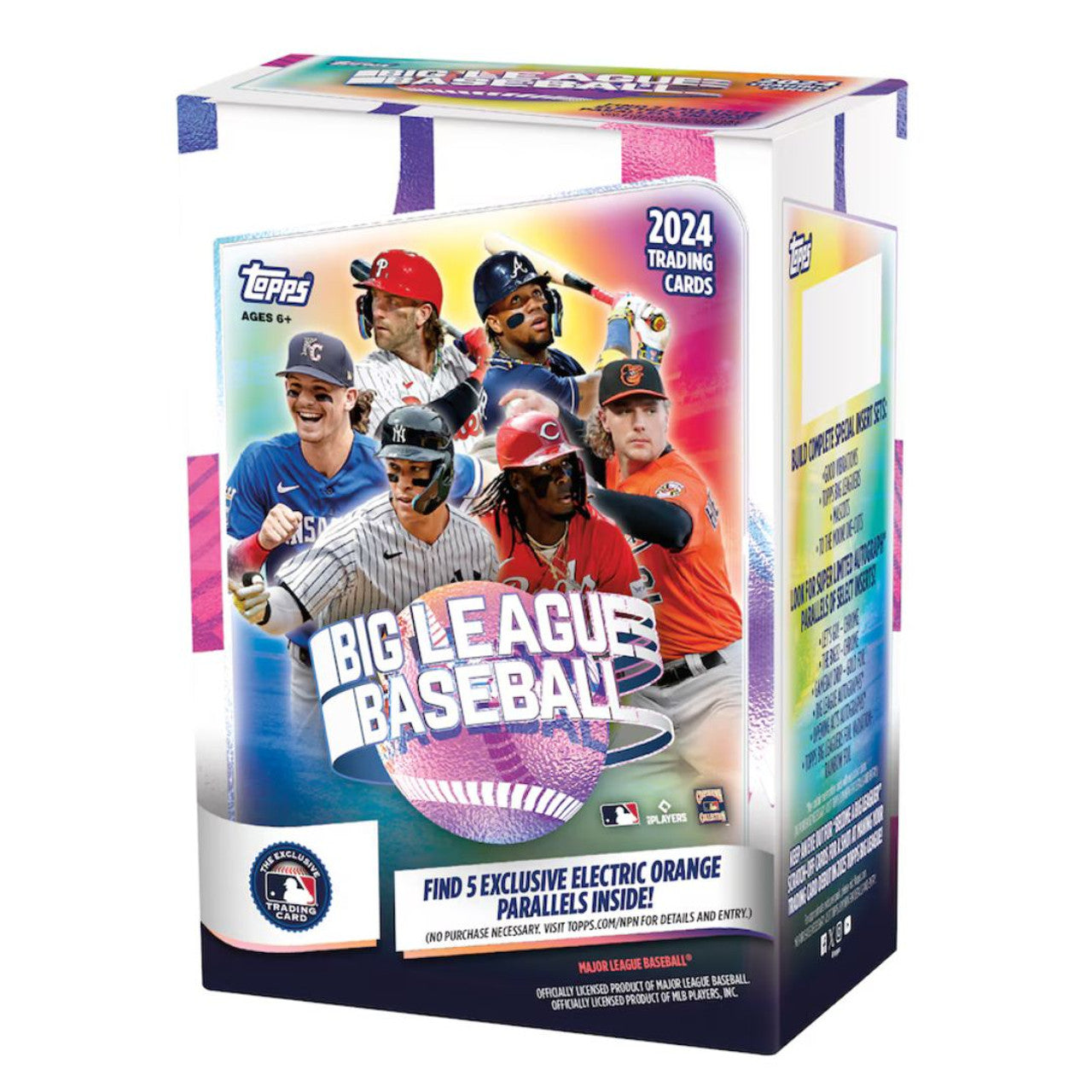 2024 Topps Big League Baseball Blaster Box - 24 Packs, 8 Cards Each | Collectible MLB Trading Cards for Kids & Adults | Perfect for Gifts, Trading, and Fantasy Baseball Enthusiasts
