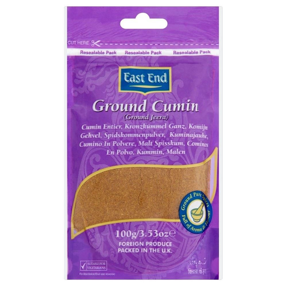 Premium East End Cumin Powder - 100g (Pack of 6) | Authentic Indian Spice for Cooking, Curry, BBQ & Seasoning | Ideal for Home Chefs & Restaurant Use