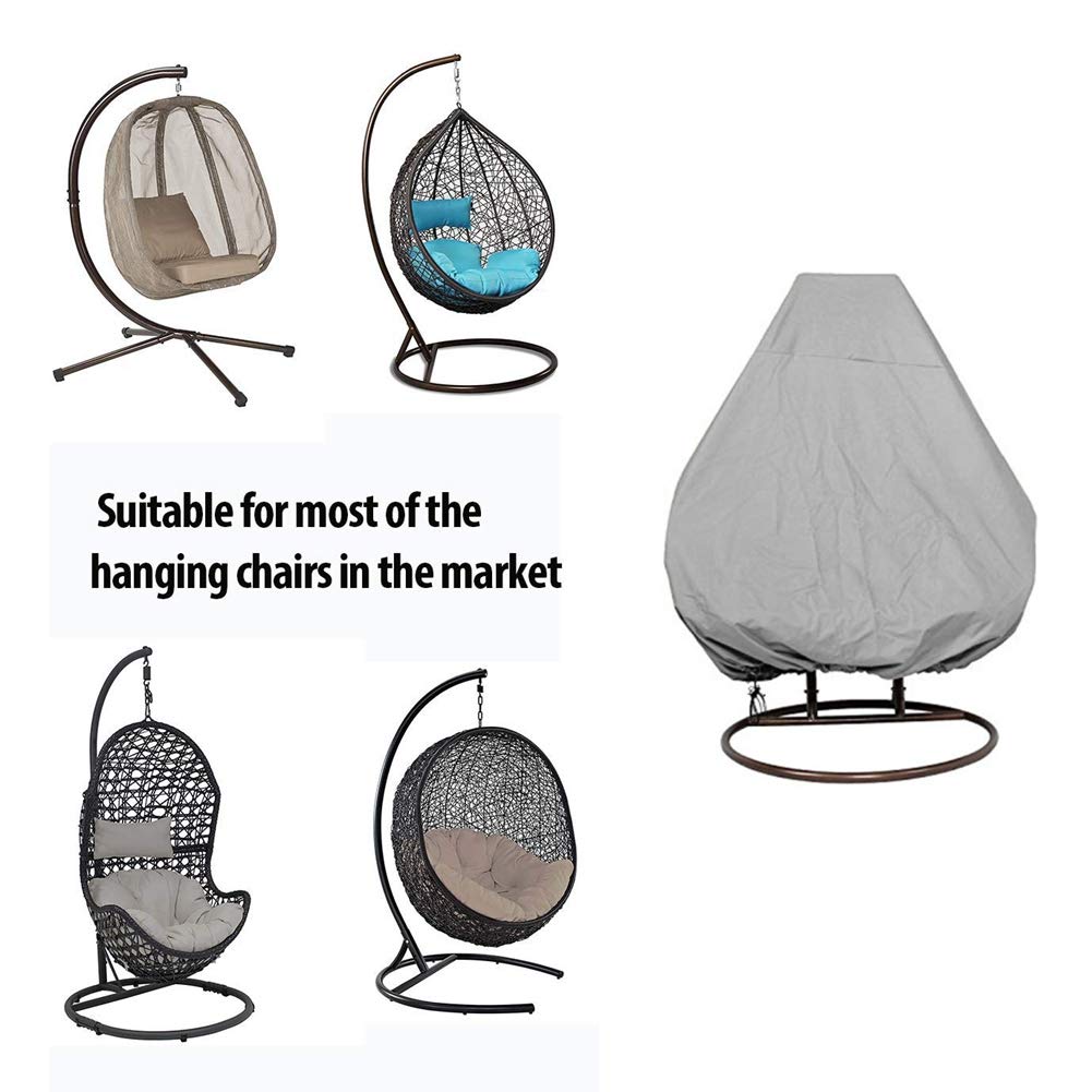Waterproof Patio Hanging Chair Cover - 230x200cm Cocoon Egg Chair Protector for Rattan Wicker Swing Seats | Outdoor Furniture Protection for Double Swinging Chairs | Perfect for Backyard, Garden & Poolside Use
